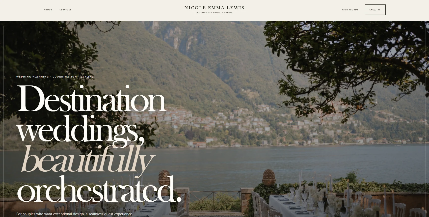 Events by Nicole website